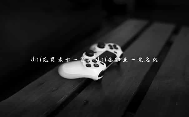 dnf死灵术士一觉,dnf各职业一觉名称
