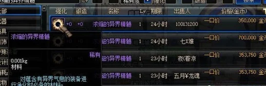地下城与勇士浓缩异界精髓获取攻略全解析