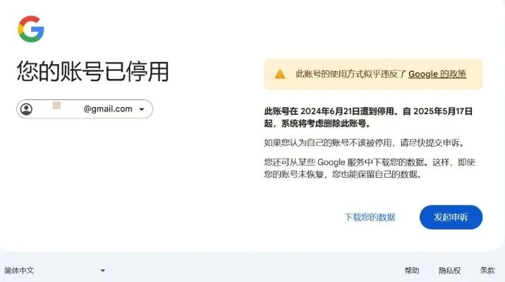 谷歌账号停用影响及恢复攻略：游戏数据丢失与时长限制应对